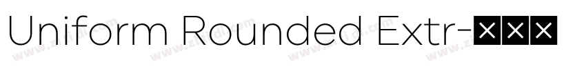 Uniform Rounded Extr字体转换